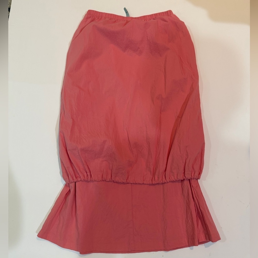 BLANQUE Drapey Coral Lagenlook Boho Women's Skirt Size 1 - Picture 5 of 7